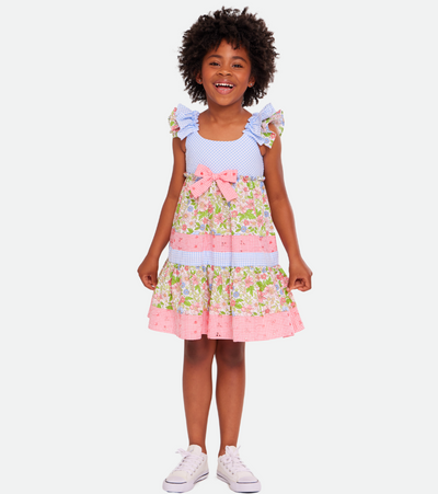 Mayoral - Green Apple Embroidered Dress 7-16 Girls Kids Summer Spring Dress  – Dottie Doolittle